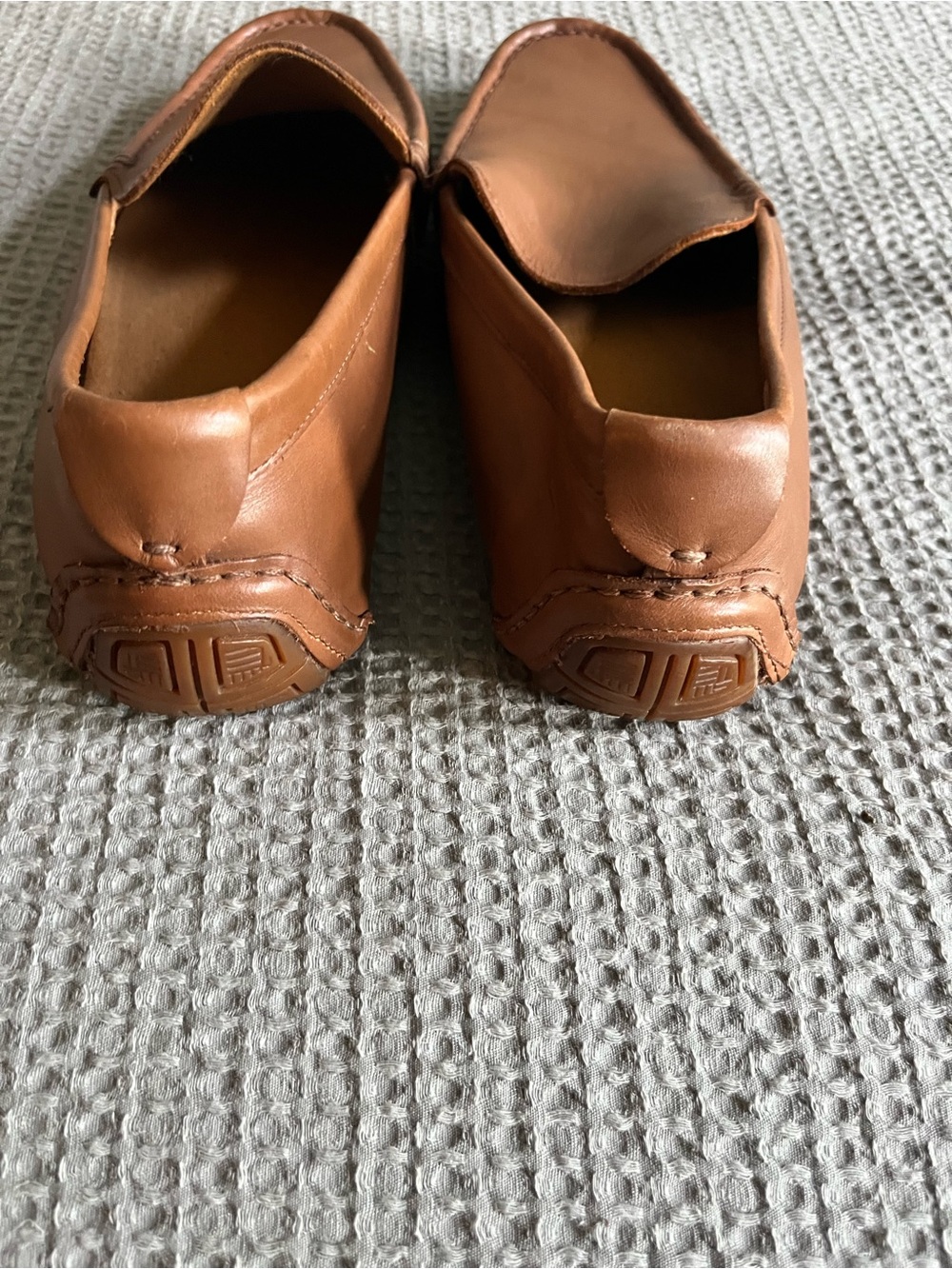 Cole Haan Men’s Tan Leather Loafers - Slip-On Driving Shoes - Picture 5 of 6